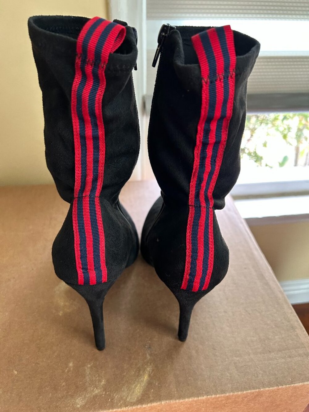 Sporty-Chic Stiletto Sock Booties